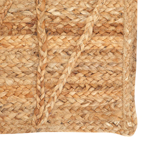 Triangle Jute Rug, Natural-Casa Amarosa-lobo nosara