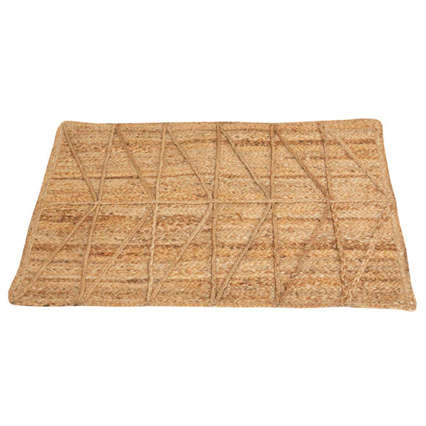 Triangle Jute Rug, Natural-Casa Amarosa-lobo nosara