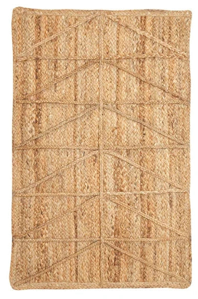 Triangle Jute Rug, Natural-Casa Amarosa-lobo nosara