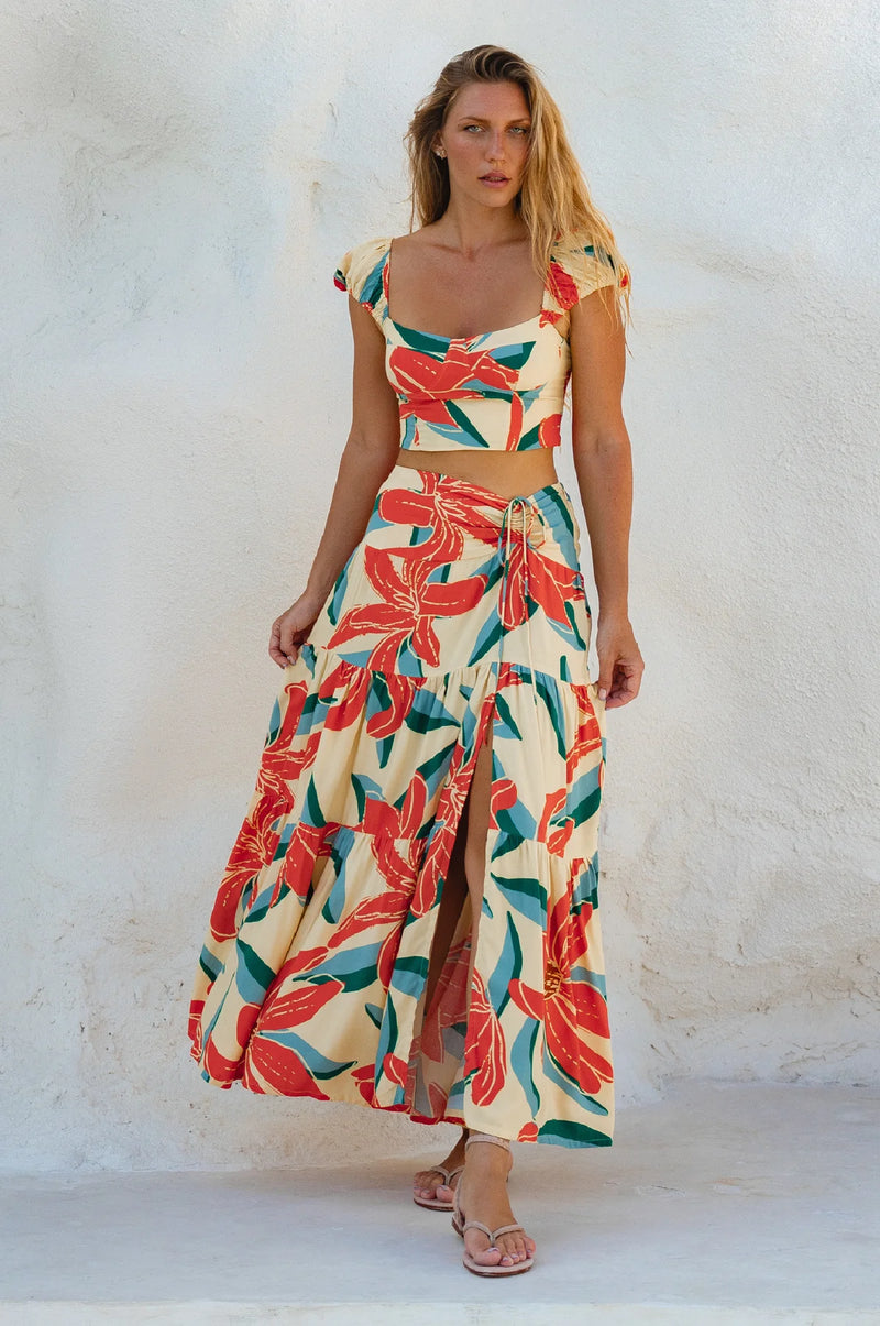 Tropicana Maxi Skirt-ELF-lobo nosara