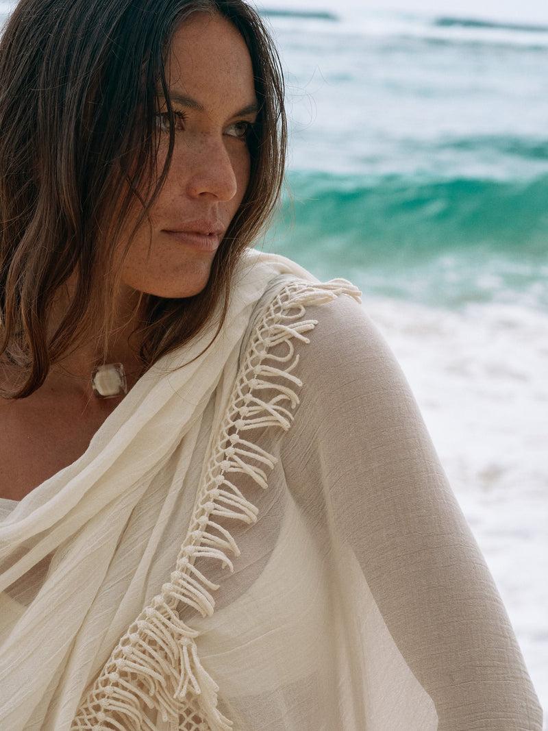 Vista Kimono - Natural-The Handloom-lobo nosara