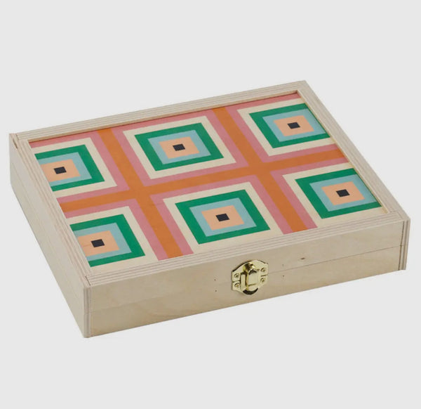 Wooden Backgammon Game-Sunnylife-lobo nosara