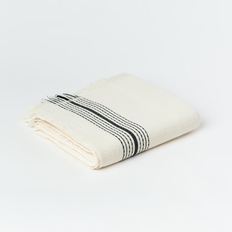 Zebrine 100% Cotton Turkish Towel-The Loomia-lobo nosara