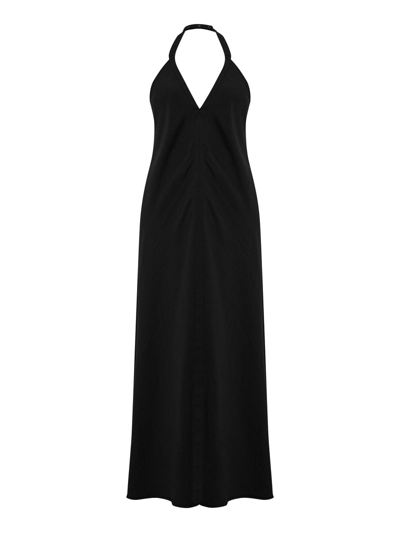 Zoe Maxi Dress - Black-The Handloom-lobo nosara