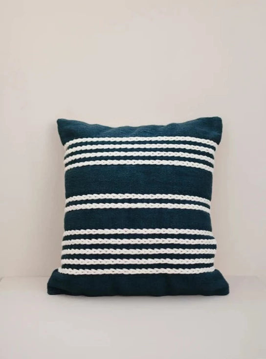 Blue Meadow Pillow Cover-Kiliim-lobo nosara