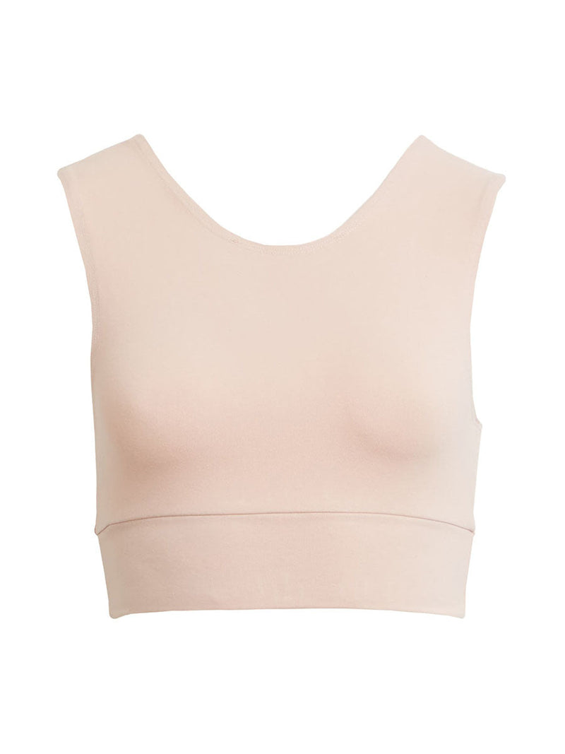 Gemini Stretch Organic Cotton Crop Top-Groceries Apparel-lobo nosara