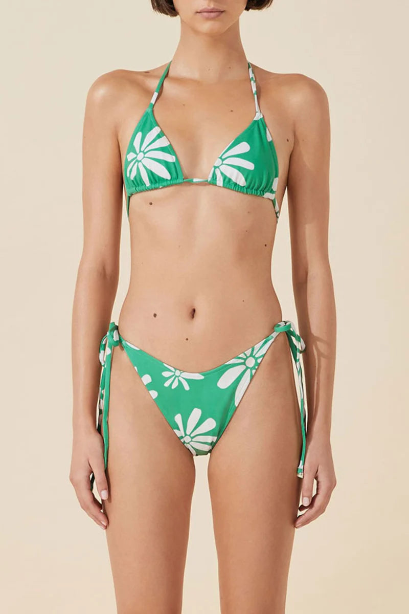 Green Flower Reversible Bikini Bottom-Zulu & Zephyr-lobo nosara