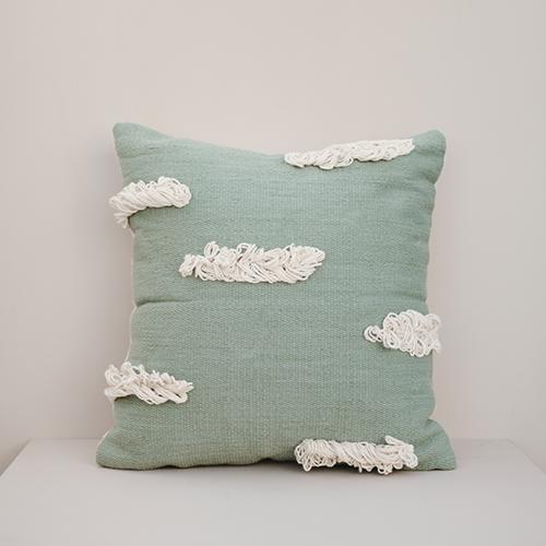 Green Stratus Pillow Cover-Kiliim-lobo nosara