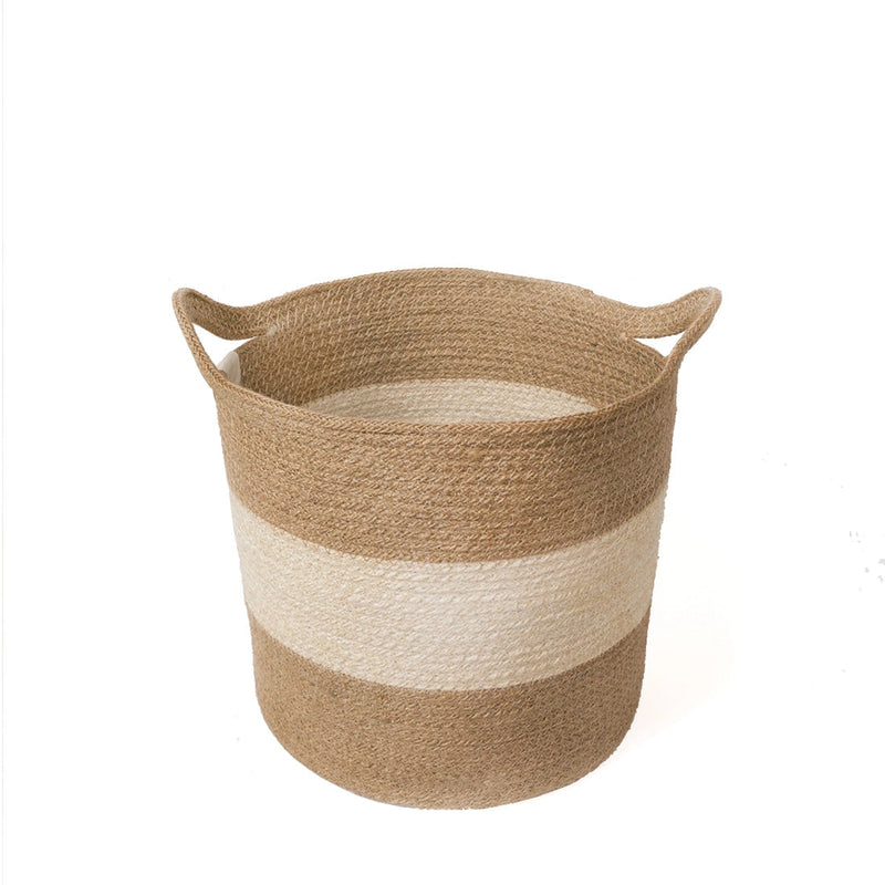 Handwoven Storage Basket l Agora Colorblock Set of 2-Korissa-lobo nosara