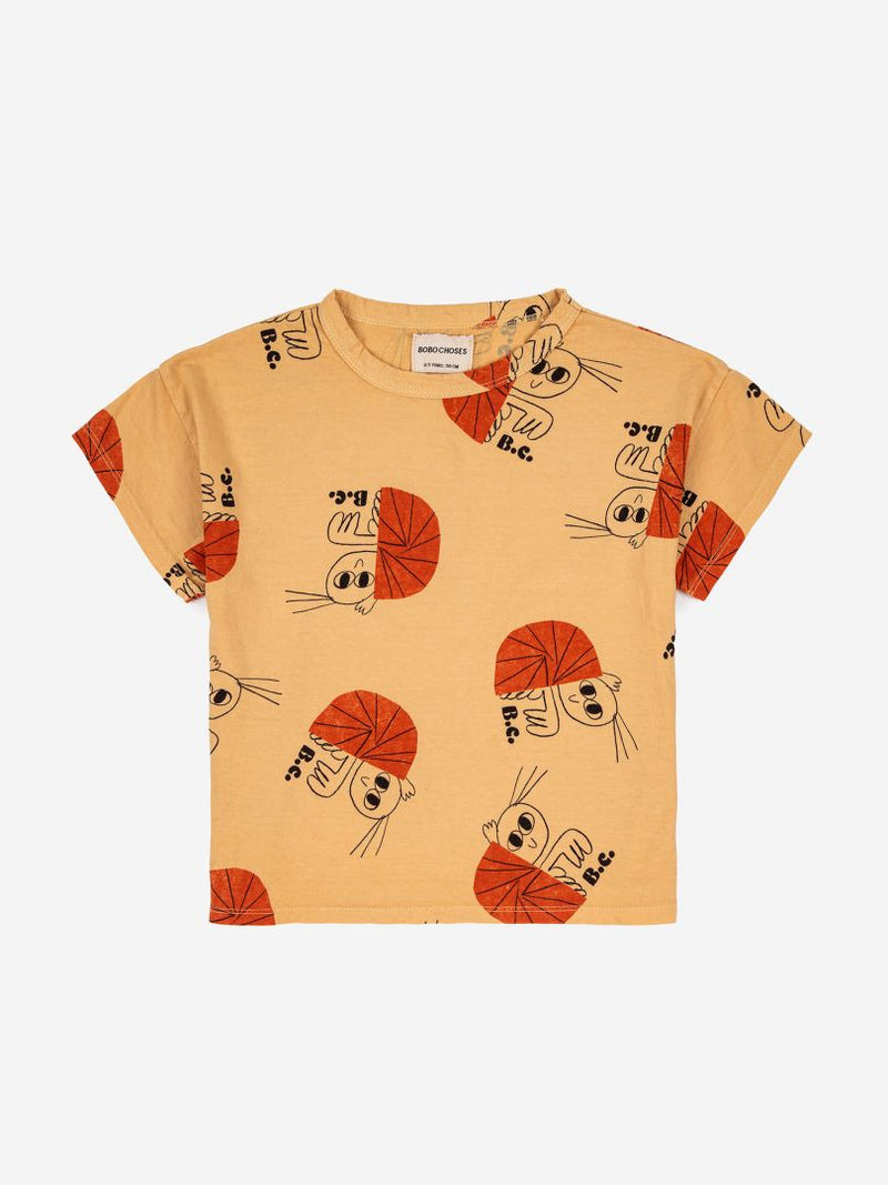 Hermit Crab All Over T-Shirt-Bobo Choses-lobo nosara