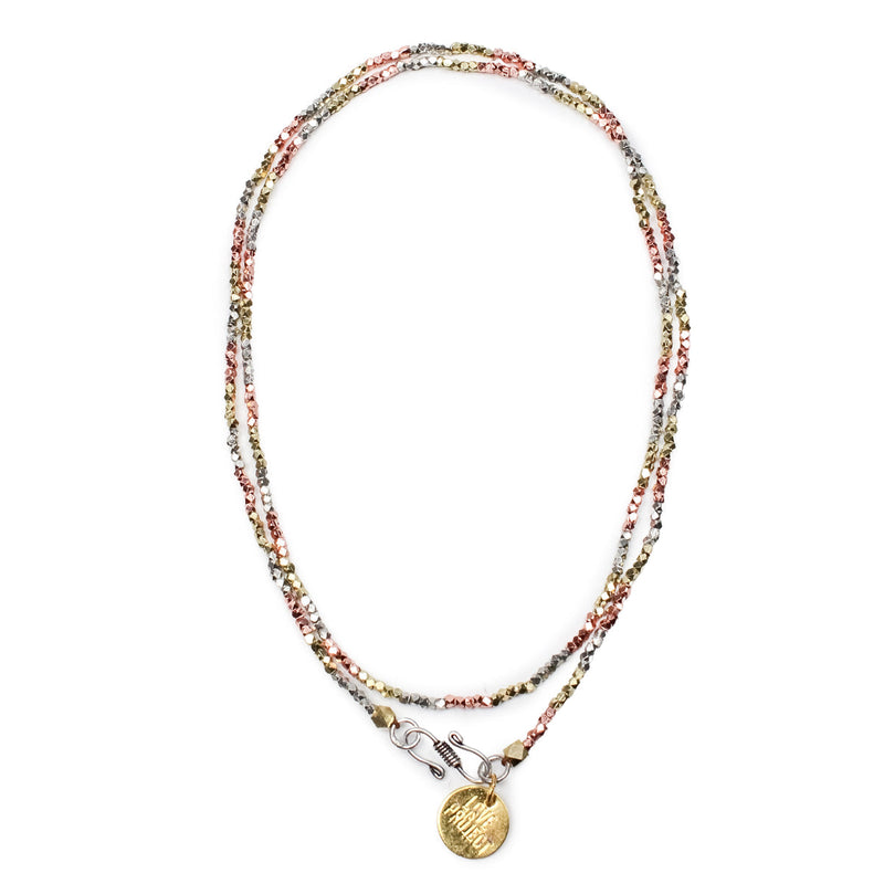 Kali Ombre Necklace - Silver / Champagne-love is project-lobo nosara