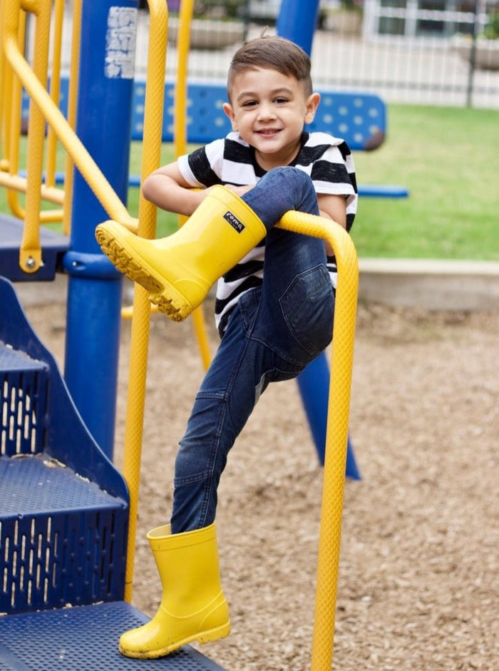 Kid's Abel Yellow Rain Boots – lobo nosara