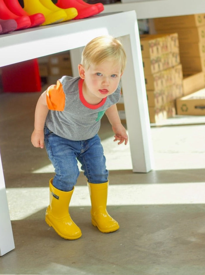 Kid's Abel Yellow Rain Boots – lobo nosara