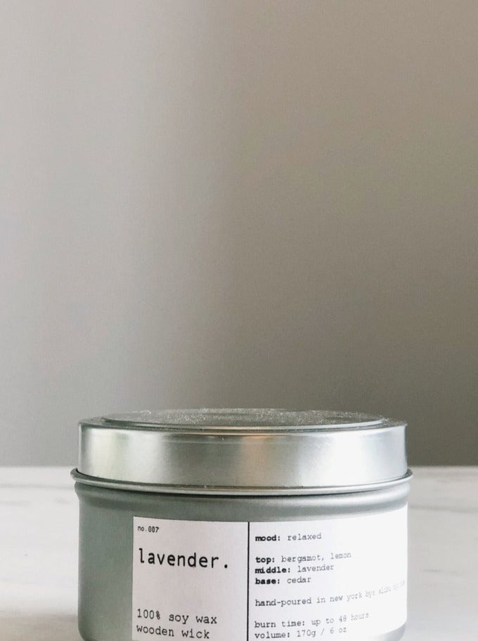 Lavender Soy Travel Candle-Alibi NYC-lobo nosara