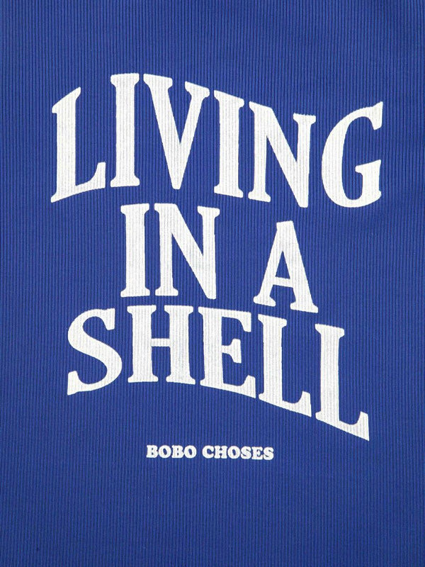 Living In A Shell Swim T-Shirt-Bobo Choses-lobo nosara