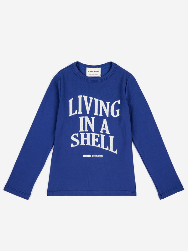 Living In A Shell Swim T-Shirt-Bobo Choses-lobo nosara