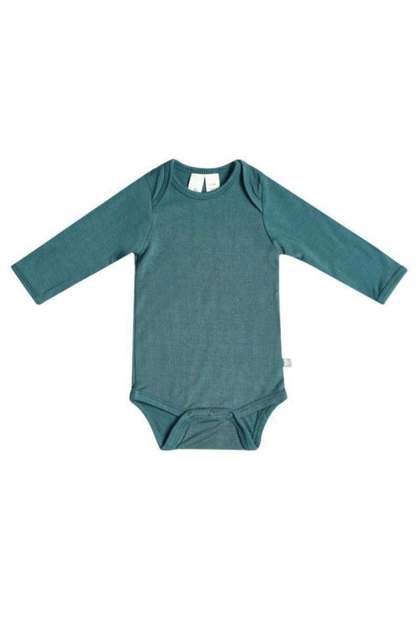 Kyte Baby Long Sleeve Bodysuit in Emerald Onesies