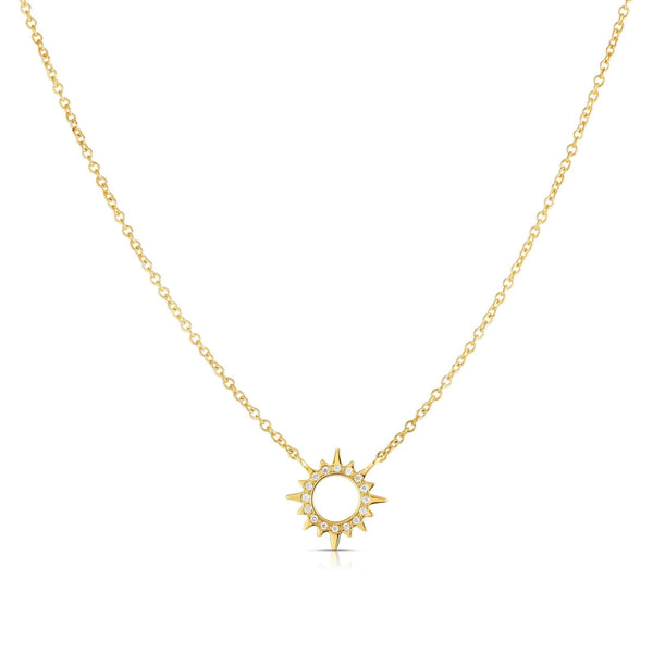 Mini Starburst Diamond Necklace-Eliza Ray Jewelry-lobo nosara