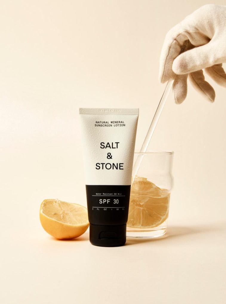 Natural Mineral Sunscreen Lotion SPF 30-Salt + Stone-lobo nosara