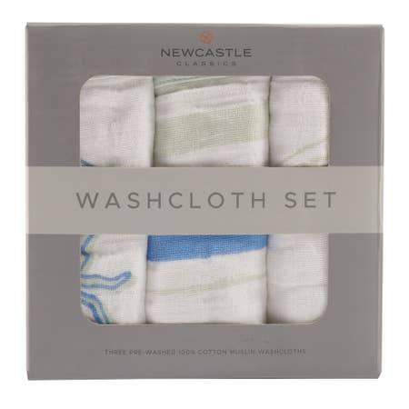 Newcastle Classics Ocean Washcloth Set Towels 22" x 22" 