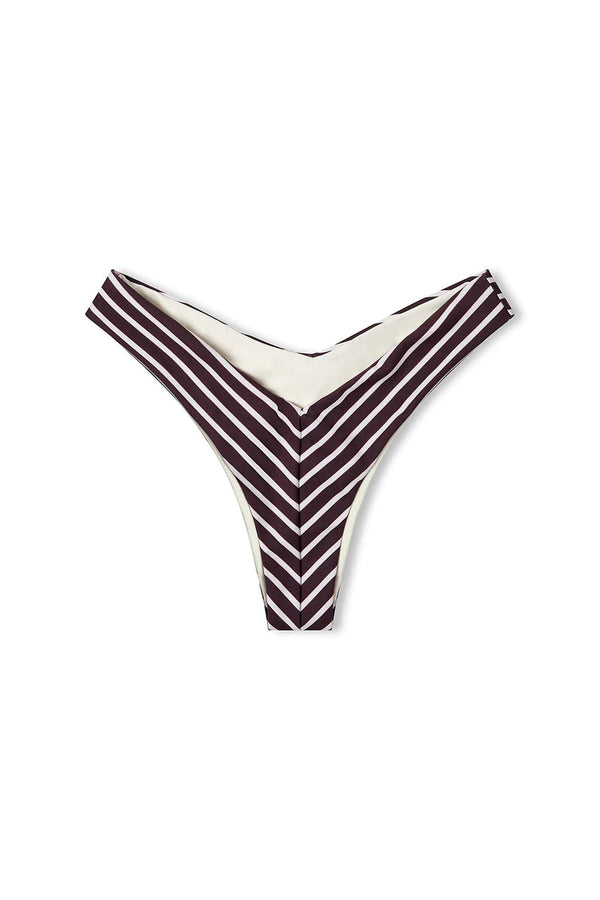 Plum Stripe V Cheeky Brief Bikini Bottom-Zulu & Zephyr-lobo nosara