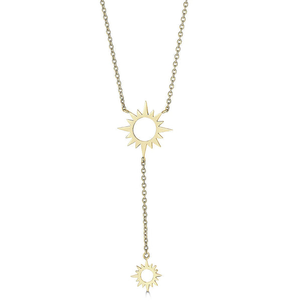 Starburst Lariat Necklace-Eliza Ray Jewelry-lobo nosara