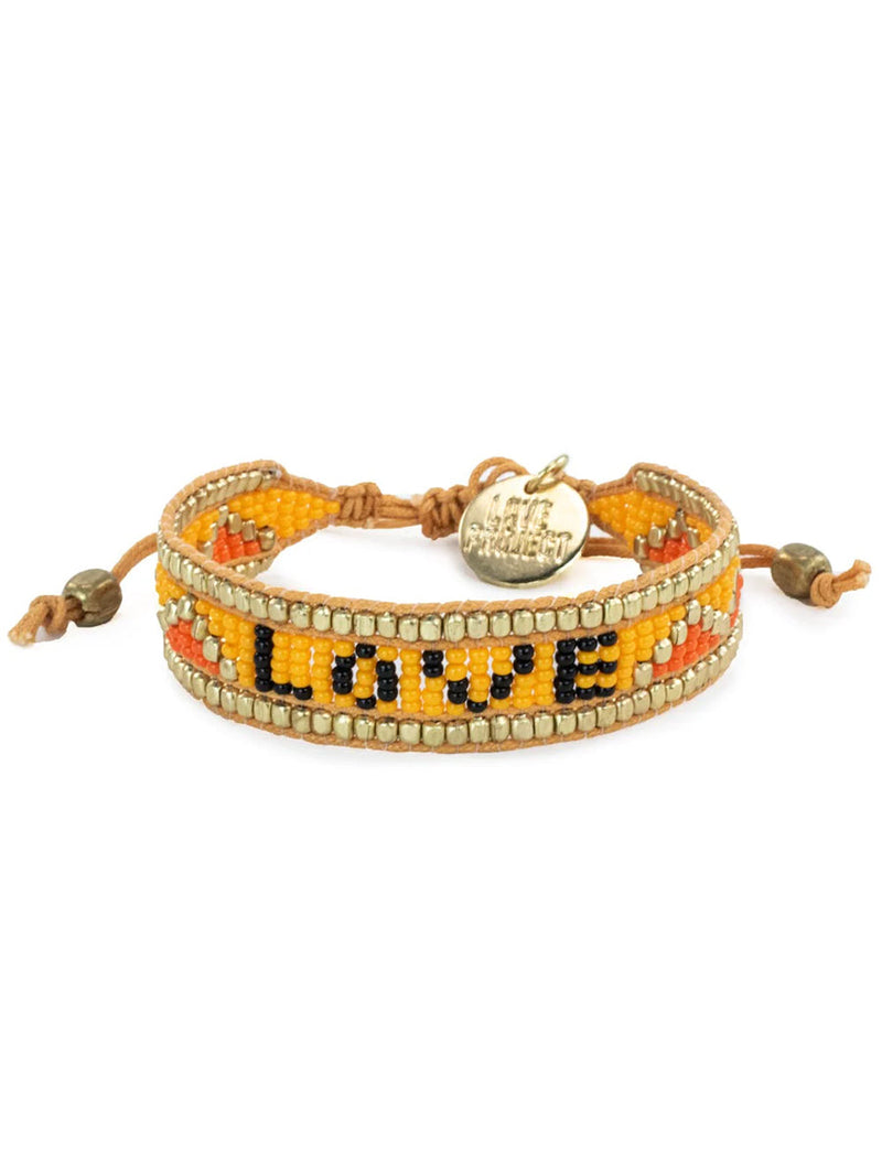 Taj LOVE Bracelet - Saffron-love is project-lobo nosara