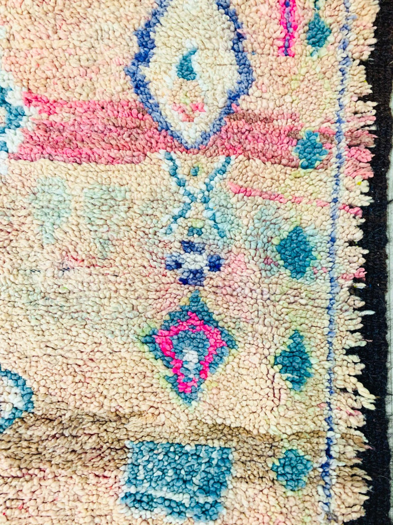 Vintage Boujaad Rug - Pink Tribal-Moroccan Rugs-lobo nosara