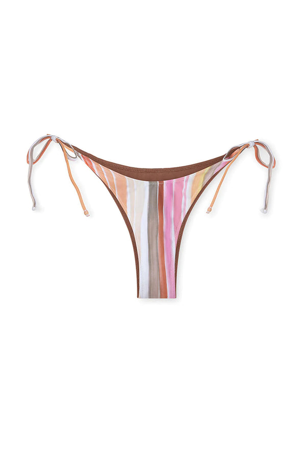 Watercolour Stripe Reversible String Curve Tie Bikini Bottom-Zulu & Zephyr-lobo nosara