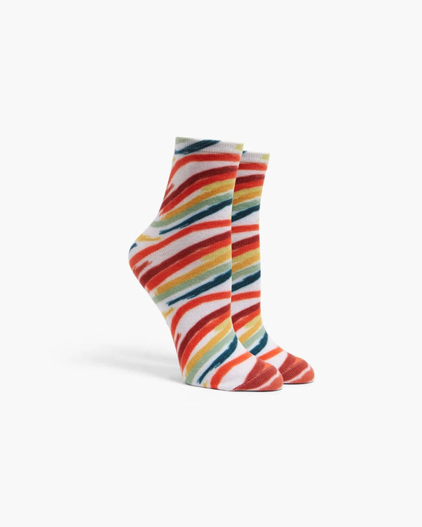 Women's Paintbrush Socks-Richer Poorer-lobo nosara