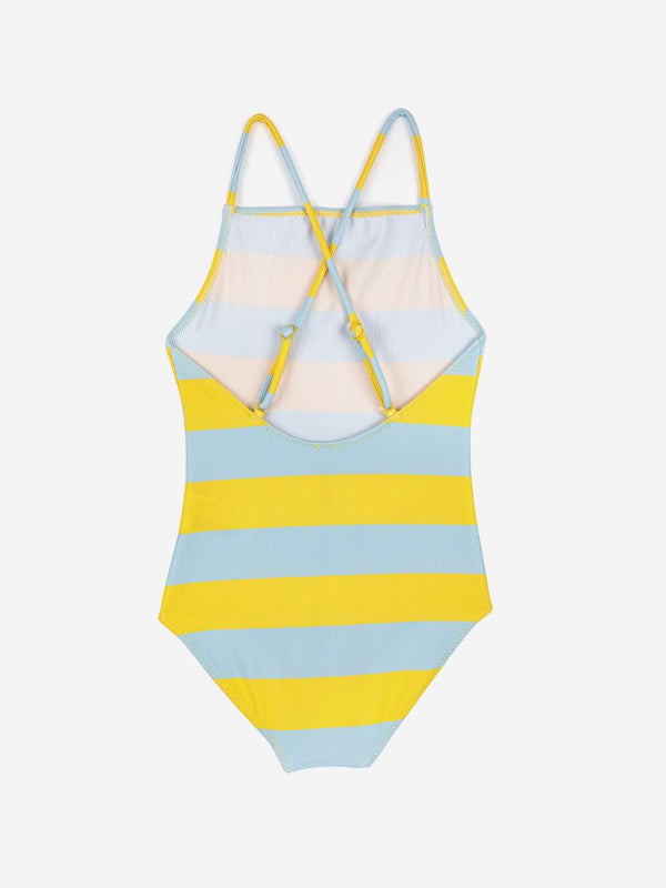 Yellow Stripes All Over Swimsuit-Bobo Choses-lobo nosara